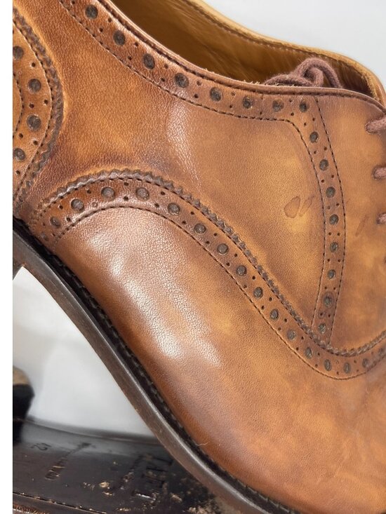 Taft The Grail Brass Chain Toe Brogue Lace Up Oxfords Dress Shoes main image 9